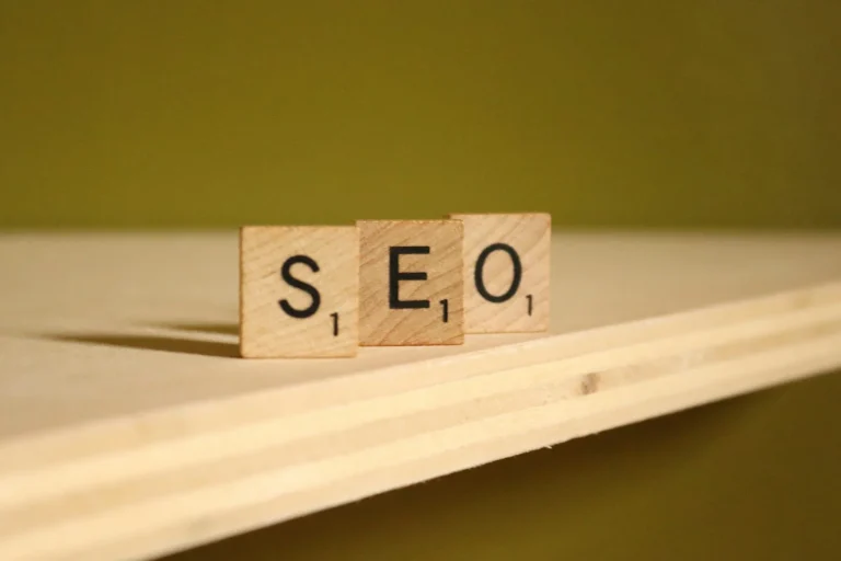 Ce inseamna SEO a wooden block that says seo on it